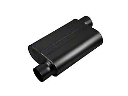Flowmaster 40 Series Delta Flow Center/Offset Oval Muffler; 3-Inch Inlet/3-Inch Outlet (Universal; Some Adaptation May Be Required)