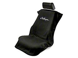 Seat Towel with Challenger Logo; Black (Universal; Some Adaptation May Be Required)