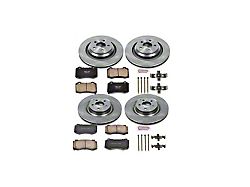 PowerStop OE Replacement Brake Rotor and Pad Kit; Front and Rear (06-14 Charger SRT8; 06-23 Charger GT, R/T 392, Scat Pack w/ 4-Piston Front Calipers)
