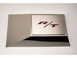 Brushed Fuse Box Cover Top Plate with R/T Logo for ACC Fuse Box Covers (08-23 Challenger)