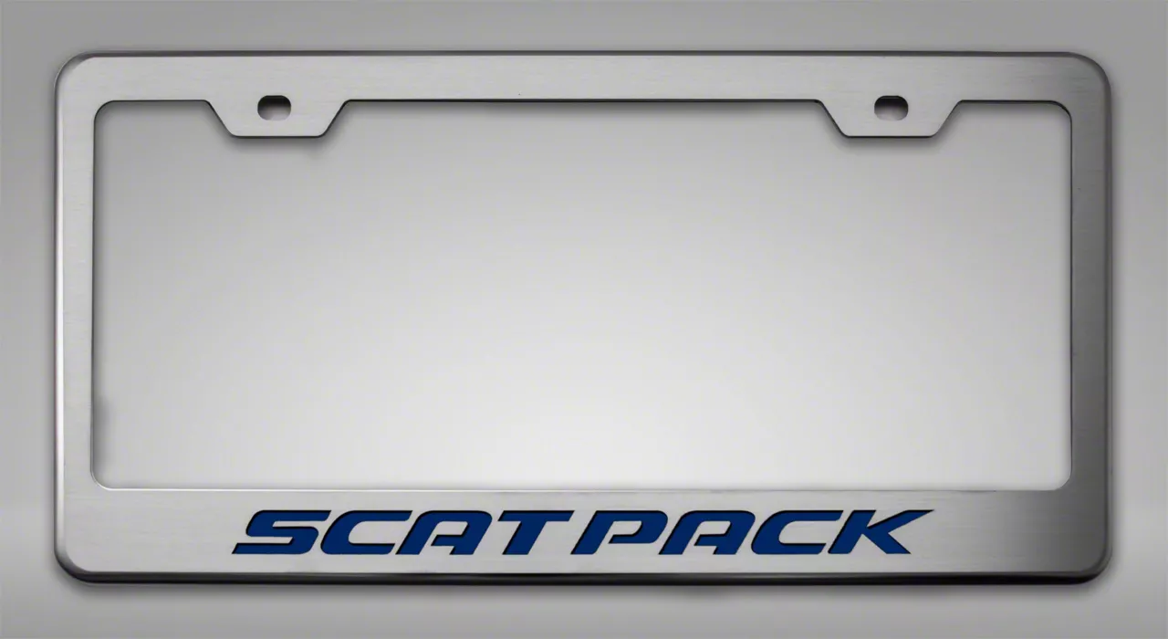 Challenger Illuminated License Plate Frame w/ Scat Pack Logo