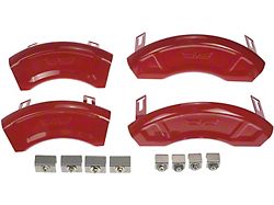 Red Aesthetic Caliper Covers; Front and Rear (11-23 Charger R/T & SXT w/ Dual Piston Front Calipers; 15-17 AWD Charger SE w/ Dual Piston Front Calipers; 18-23 Charger Daytona, GT w/ Dual Piston Front Calipers)