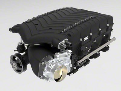 Whipple W185RF 3.0L Intercooled Supercharger Kit; Black (15-17 6.4L HEMI Challenger)