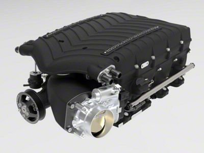 Whipple W185RF 3.0L Intercooled Supercharger Tuner Kit; Black (18-21 6.4L HEMI Challenger)
