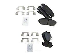 Semi-Metallic Brake Pads; Front and Rear (09-18 V6 Challenger)