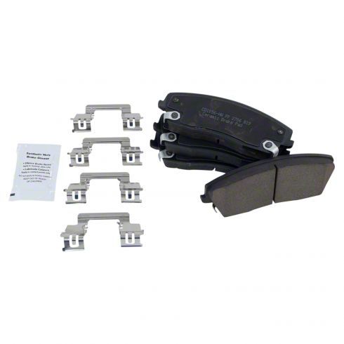 Ceramic Brake Pads; Front and Rear (09-18 V6 Challenger)
