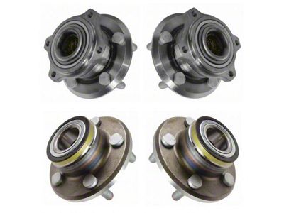 Front and Rear Wheel Bearing and Hub Assembly Set (06-09 RWD Charger)