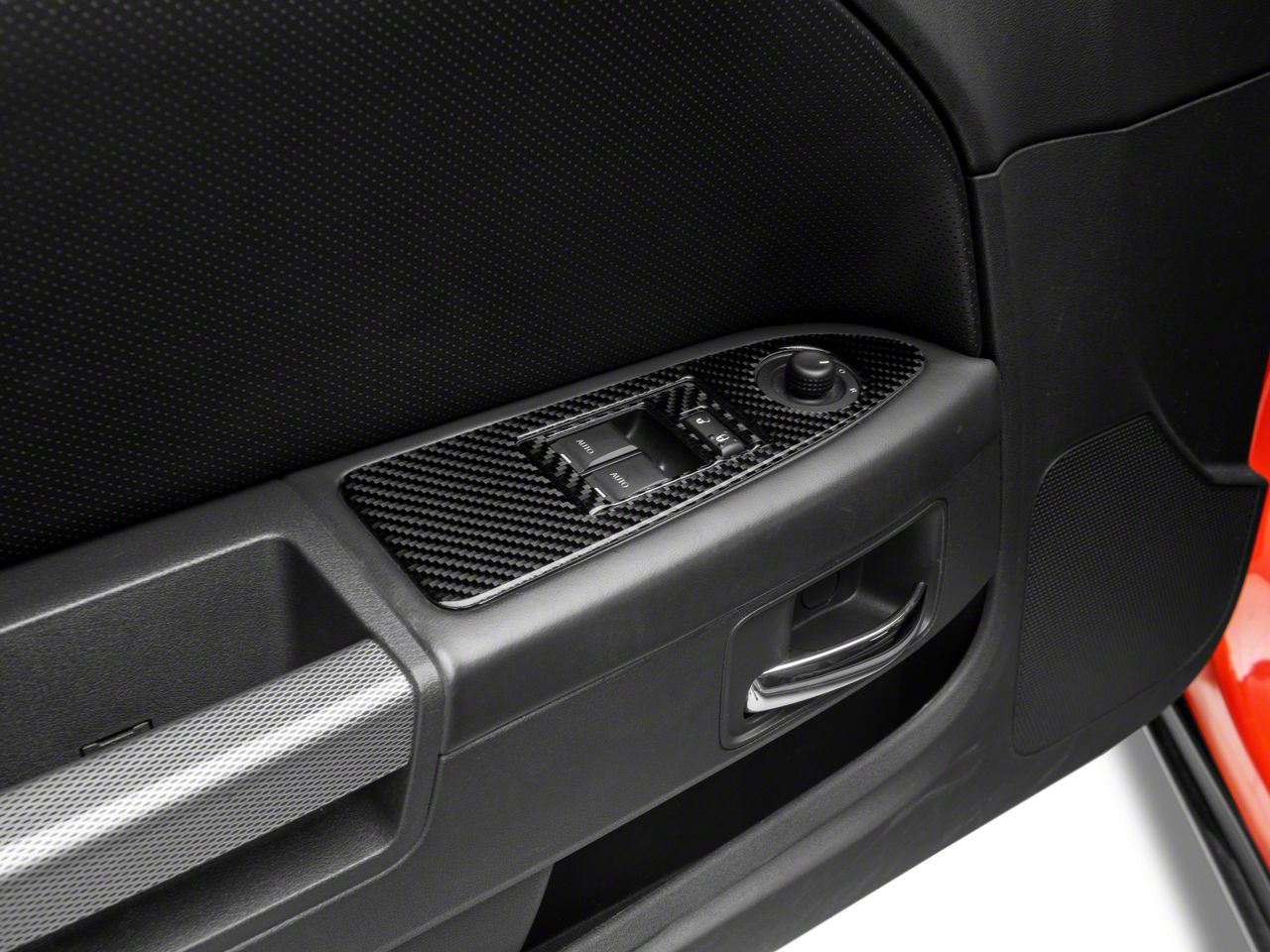 SpeedForm Challenger Window Switch Plate Trim; Carbon Fiber CH16610 (08
