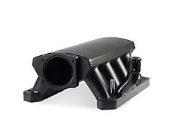 Sniper Fabricated Intake Manifold with 92mm LS Throttle Body Mount and Fuel Rails; Black (06-20 5.7L HEMI, 6.1L HEMI, 6.4L HEMI Charger)