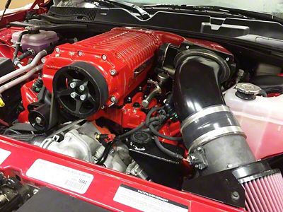 Whipple W185RF 3.0L Intercooled Supercharger Competition Kit; Black; Stage 1 (15-22 Charger SRT Hellcat)