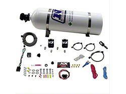 Nitrous Express HEMI Fly-by-Wire Single Nitrous Nozzle System; 15 lb. Bottle (06-23 V8 HEMI Challenger, Excluding 6.2L HEMI)