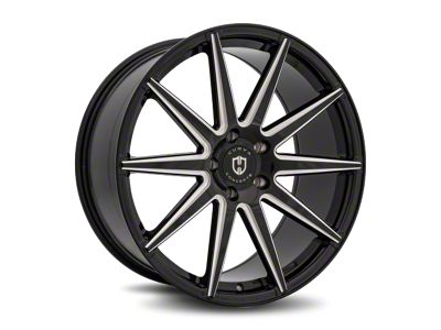 Curva Concepts C49 Gloss Black Milled Wheel; 22x9 (08-23 RWD Challenger, Excluding Widebody)