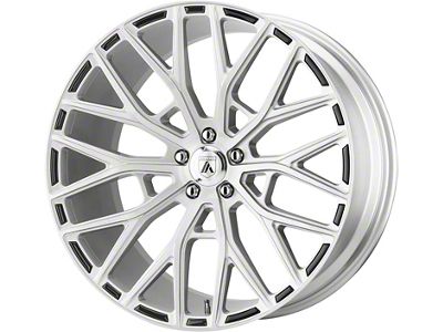 Asanti Leo Brushed Silver Wheel; Rear Only; 20x10.5 (08-23 RWD Challenger, Excluding Widebody)