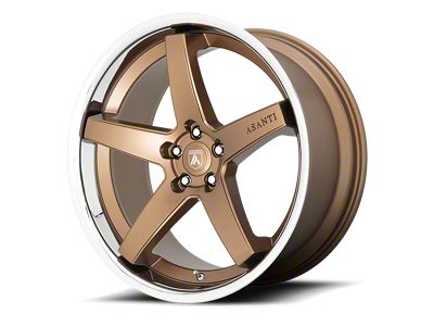 Asanti Regal Satin Bronze with Chrome Lip Wheel; 20x9 (11-23 RWD Charger, Excluding Widebody)