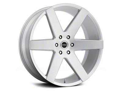 Strada Coda Brushed Face Silver Wheel; 20x8.5 (08-23 RWD Challenger, Excluding Widebody)