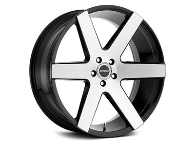 Strada Coda Gloss Black Machined Wheel; 20x8.5 (08-23 RWD Challenger, Excluding Widebody)