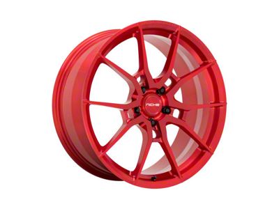 Niche Kanan Brushed Candy Red Wheel; Rear Only; 20x11 (08-23 RWD Challenger, Excluding Widebody)