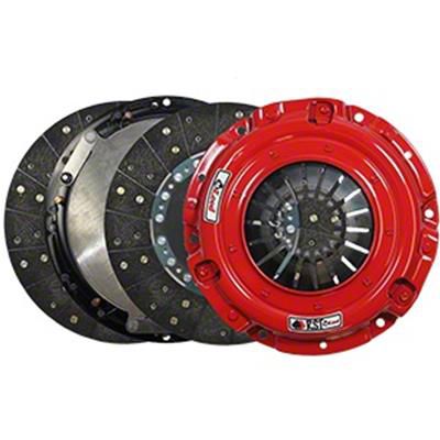 McLeod RST Twin Disc 800HP Organic Clutch Kit with 8-Bolt Aluminum Flywheel; 10-Spline (11-11.5 V8 HEMI Challenger)