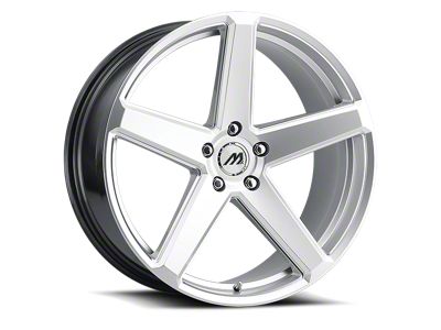 MACH Forged MF.15 Hyper Silver Milled Wheel; Rear Only; 20x10.5 (08-23 RWD Challenger, Excluding Widebody)