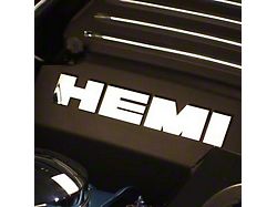 HEMI Engine Shroud Letters; Brushed (09-23 5.7L HEMI Challenger)