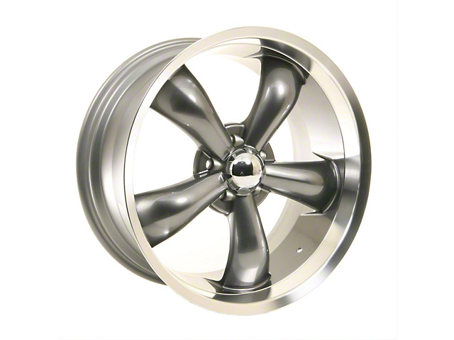 Vision Wheel Legend 5 Gunmetal Machined Wheel; 20x9.5 (08-23 RWD Challenger, Excluding Widebody)