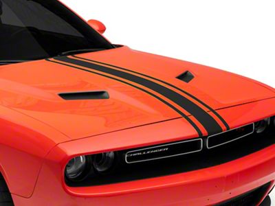 SpeedForm Universal Hood Stripes; Matte Black (Universal; Some Adaptation May Be Required)