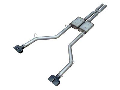 Pypes Street Pro Cat-Back Exhaust with Black Tips (08-10 6.1L HEMI Challenger)