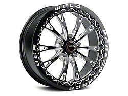 WELD Performance Belmont Drag Beadlock Gloss Black Milled Wheel; Rear Only; 17x10 (08-23 RWD Challenger, Excluding Widebody)