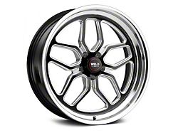WELD Performance Laguna Drag Gloss Black Milled Wheel; Rear Only; 17x10 (18-23 Challenger Widebody)