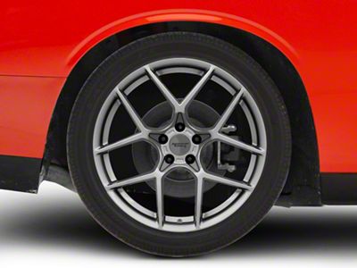 American Racing Crossfire Graphite Wheel; Rear Only; 20x10.5 (08-23 RWD Challenger, Excluding Widebody)