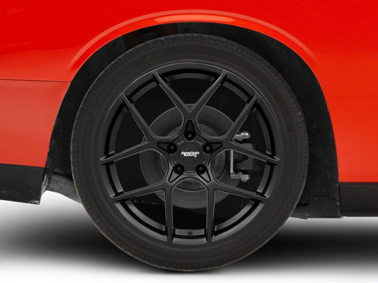 American Racing Crossfire Satin Black Wheel; Rear Only; 20x10.5 (08-23 RWD Challenger, Excluding Widebody)