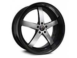 Marquee Wheels M5330 Gloss Black Machined Wheel; Rear Only; 20x10.5 (08-23 RWD Challenger, Excluding Widebody)