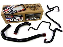 HPS Silicone Radiator and Heater Coolant Hose Kit; Black (06-10 5.7L HEMI Charger)