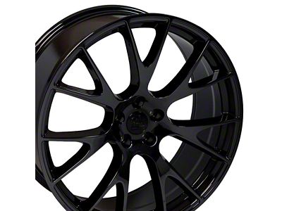 Hellcat Style Gloss Black Wheel; 20x10 (08-23 RWD Challenger, Excluding Widebody)