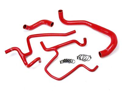 HPS Silicone Radiator and Heater Coolant Hose Kit; Red (11-23 5.7L HEMI Charger)