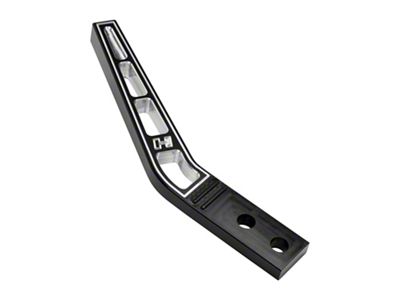 Hurst 8-Inch Lay Back Shifter Stick; Black Aluminum (08-23 Challenger)