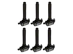 ACEON Ignition Coils; Black; Set of Six (11-19 3.6L Charger)