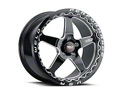 WELD Performance Ventura Beadlock Gloss Black Milled Wheel; Rear Only; 15x10 (08-23 RWD Challenger, Excluding Widebody)