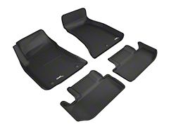 3D MAXpider KAGU Series All-Weather Custom Fit Front and Rear Floor Liners; Black (15-23 RWD Challenger)