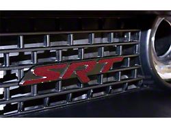 SRT Emblem Grille or Trunk Overlay Decal; 6-Inch; Red Brown Metallic (08-23 Challenger)