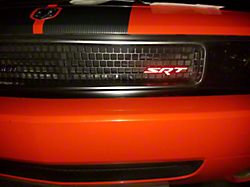 SRT Emblem Grille or Trunk Overlay Decal; 7-Inch; Red (08-23 Challenger)