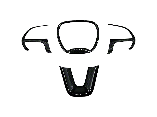 Cobra-Tek Steering Wheel Trim; Carbon Fiber (17-23 Challenger)