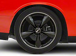 American Racing TTF Gloss Black with DDT Lip Wheel; Rear Only; 20x11 (08-23 RWD Challenger, Excluding Widebody)
