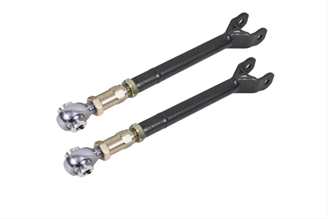 BMR Charger OnCar Adjustable Rear Lower Trailing Arms; Poly/Rod Ends