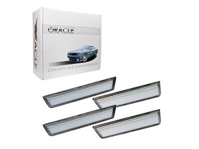 Oracle Concept LED Side Marker Kit; Clear; Unpainted (08-14 Challenger)