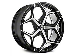 Capri Luxury C5194 Gloss Black Machined Wheel; 22x9 (06-10 RWD Charger)