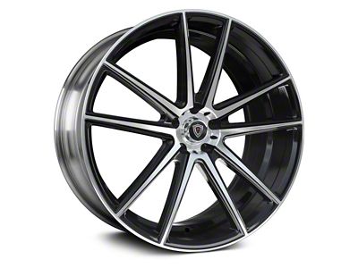 Marquee Wheels M3197 Gloss Black Machined Wheel; 22x9 (08-23 RWD Challenger, Excluding Widebody)