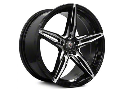 Marquee Wheels M8888 Gloss Black Milled Wheel; 18x8.5 (08-23 RWD Challenger w/o Brembo, Excluding Widebody)
