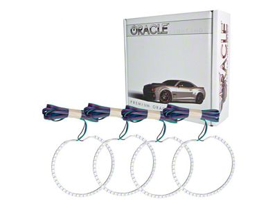 Oracle LED Halo Headlight Conversion Kit; ColorSHIFT (08-14 Challenger w/ Factory HID Headlights)