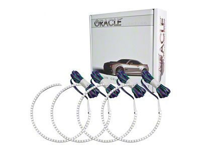 Oracle LED Halo Headlight Conversion Kit; ColorSHIFT (08-14 Challenger w/ Factory Halogen Headlights)